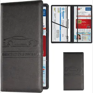 Car Registration & Insurance Card Holder, Magnetic Closure Vehicle Organizer, Car Essential Document Wallet, Spring Gift, for Pokemon Cards Holder, Compact Car Accessories, Essential for Owners