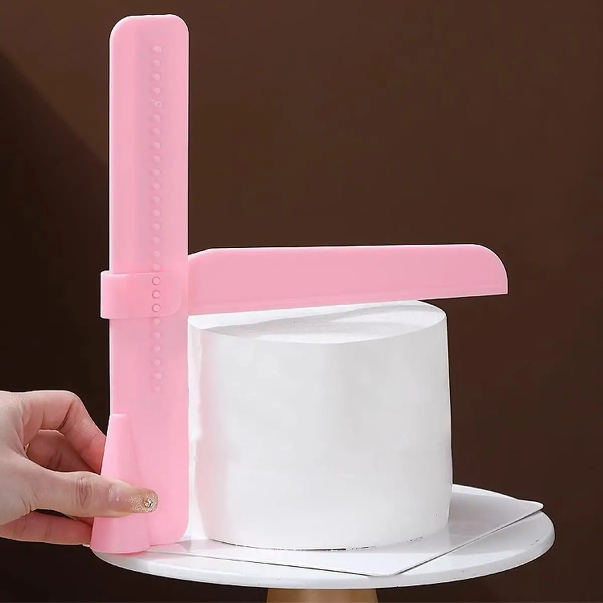 Adjustable Height Cake Spreader, 1 Count Cake Buttercream Leveling Tool, Cake Smoothing Edge Tools For Home Kitchen