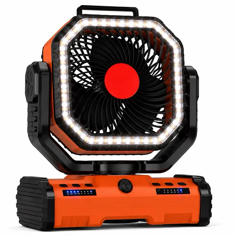 F16 12-Inch High Power Rechargeable Portable Fan with 40000mAh Battery