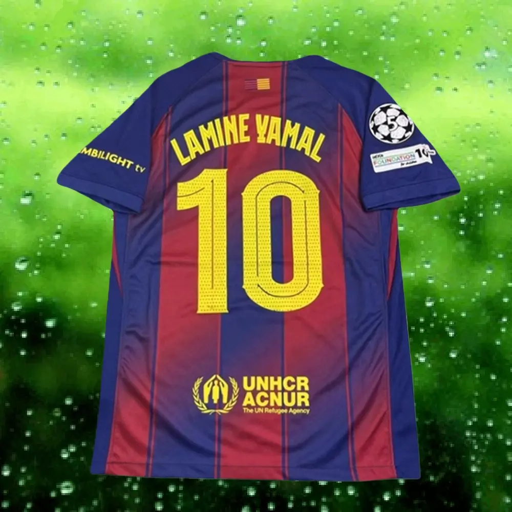 25/26 Home Red Yamla No.10 Short Sleeve Soccer Jersey