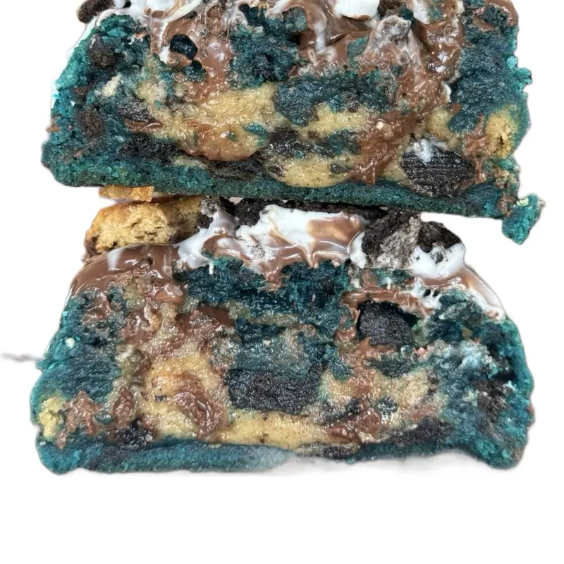 Cookie monster stuffed cookie