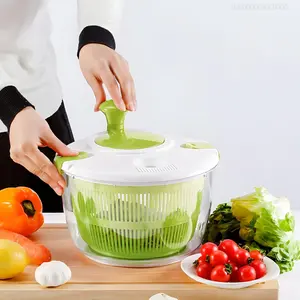 Large Salad Spinner, 5-Qt,Vegetable & Fruit Salad Washing Bowl with Strainer, Quick Prep Spinner for Salad Greens,Lettuce, Fruits & VegetablesFFSummitSupply7