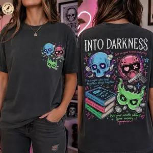 Into Darkness Inspired TShirt, Game On T-Shirt, Lights Out Dark Romance Tee, Caught Up Book Shirt