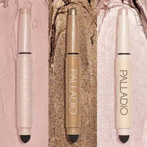 Palladio Bronze Pearl Radiance Eyeshadow Stick Trio - Cruelty-Free, Paraben-Free, Gluten-Free, Vegan, Waterproof Makeup for Versatile Eye Makeup Looks - Blend