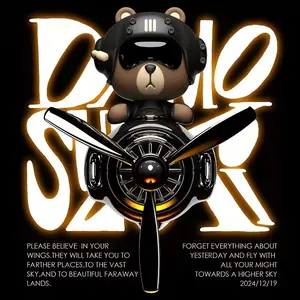 Premium Car and Aircraft Decor, Innovative Air Force Punk Style Vehicle Accessory, Car Interior Accessory, Car Ornament with Bobblehead, Perfect Christmas Gift