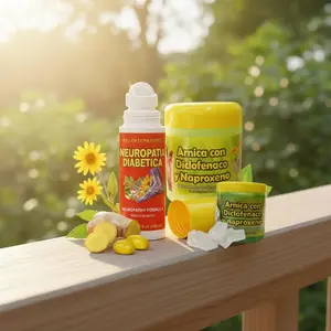 Ultimate Pain Relief Bundle: Neuropathy Roll-On + Gel Diclofenaco y Naproxeno 125g + Arnica Massage Balm 250g