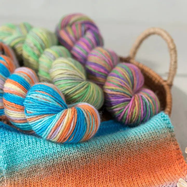 Monet Impressionist Yarn 2-Pack - 50% Wool, 50% Acrylic, 50g/191yd Lightweight Knitting & Crochet Supplies for Beginners, Crochet Inspo, Artistic Drape【US Warehouse】, Knitting For Beginners, Acrylic Yarn