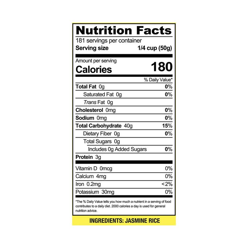 Golden Star Thai Hom Mali Jasmine Rice, 20 lbs