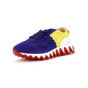 Pre-owned Christian Louboutin Loubishark Sneakers Suede by Rebag