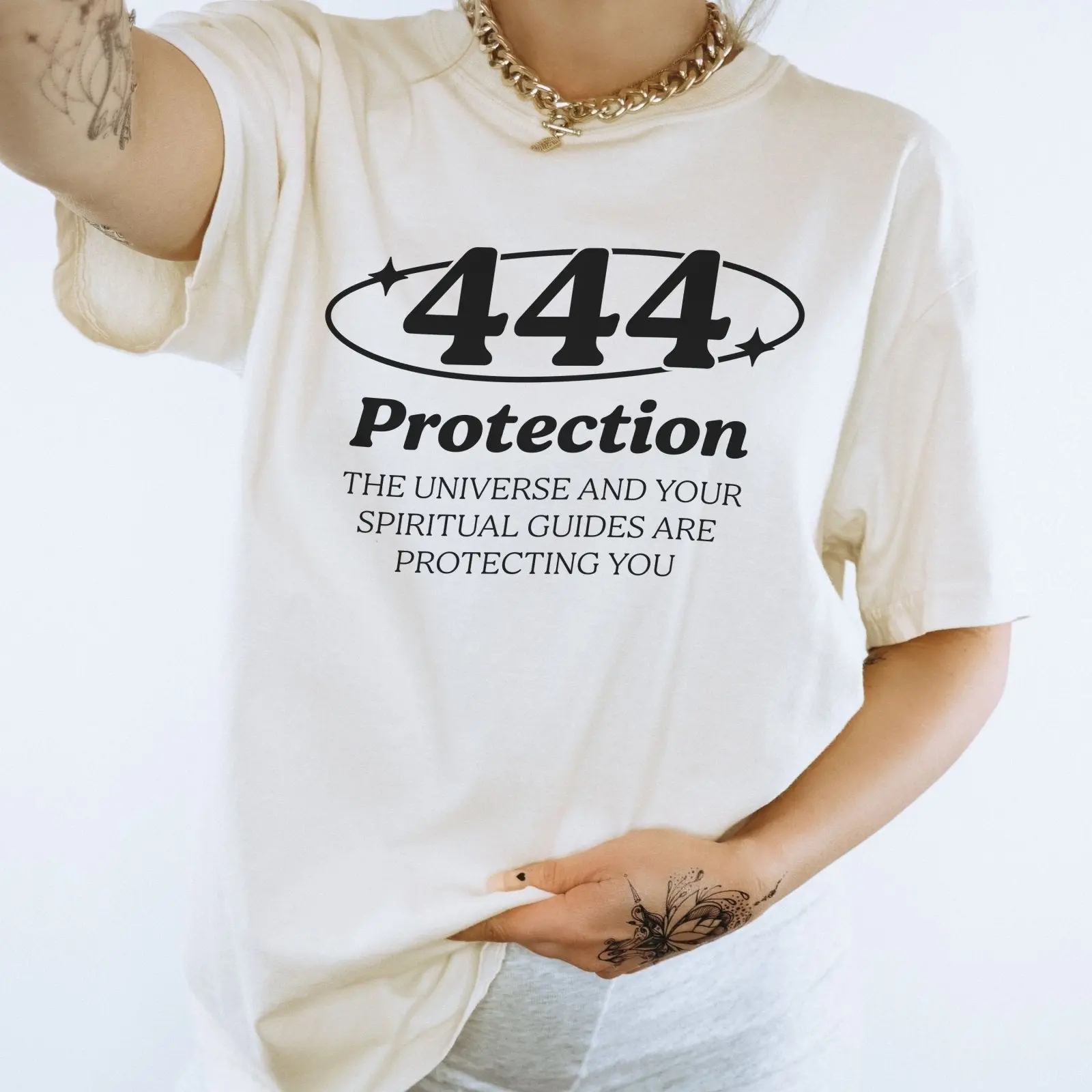 444 Angel Numbers TShirt, Angel Number Graphic Tee, Unisex Spiritual Shirt, Universe Spirit Guides Quote Tee, Gift for Spiritual