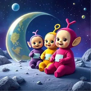 5D DIY Full Drill Round Diamond Painting - Diamond Art Kit Cartoon Characters, Starry Sky, Moon, Planet Mosaic, Canvas - DIY Decorative Painting, Home Wall Decor, Suitable for Halloween and Christmas, Birthday and Anniversary Gifts