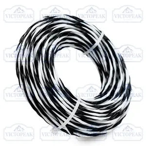 Durable Lawn Mower String, Industrial Grade Grass Trimmer Line, 3.0mm X 15m Twist Zebra Grass Rope, Gasoline Mower Cord