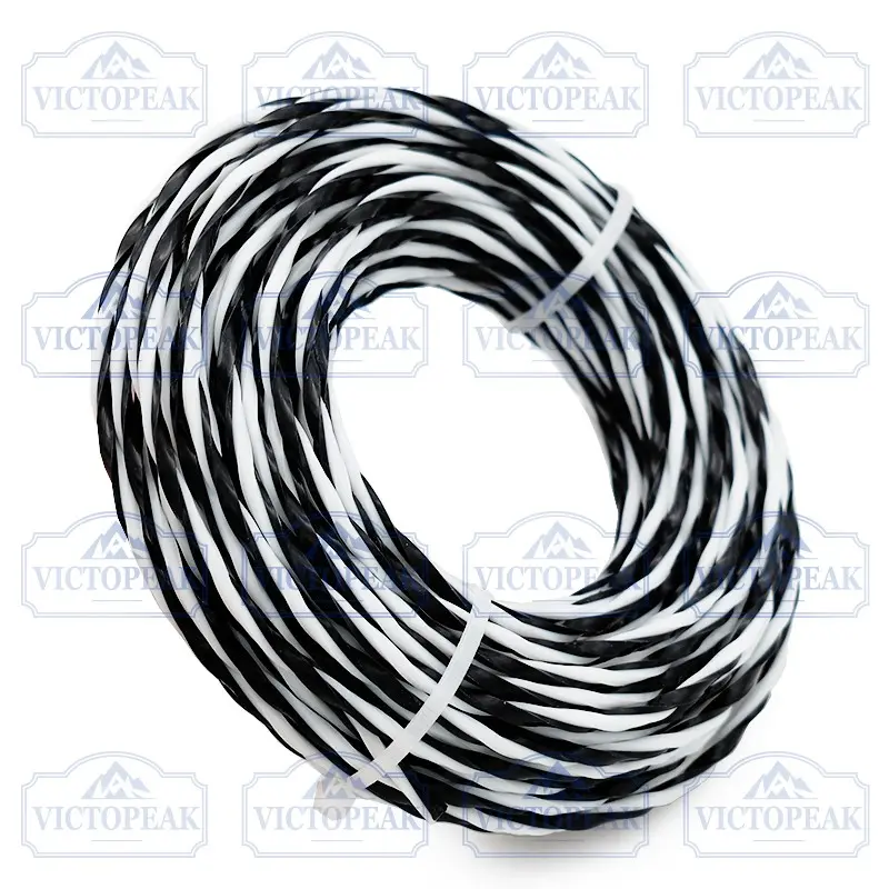 Durable Lawn Mower String, Industrial Grade Grass Trimmer Line, 3.0mm X 15m Twist Zebra Grass Rope, Gasoline Mower Cord