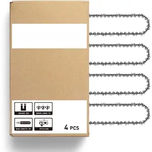 20 Inch  Chain 325" Pitch .050" Gauge 76 Drive Links for VEVOR, Supmix 62cc, NEOTEC NCS6200, WEMARS 6220G, Blue Max 53543, 8901, 8902 (3 Chains) - Full Chisel
