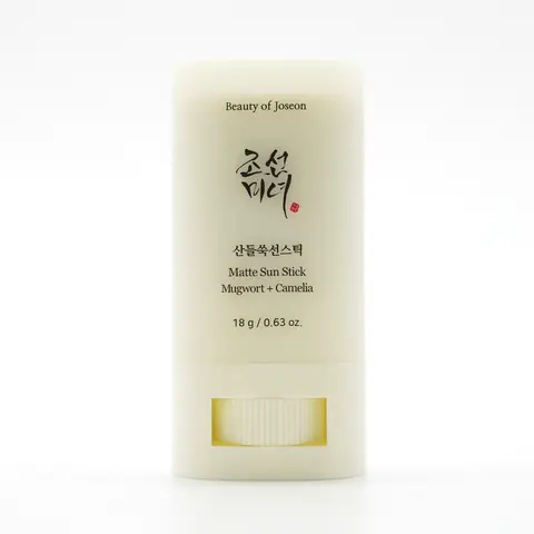 Beauty of Joseon Matte Sun Stick - Mugwort & Camelia, SPF50 PA++++, 18g Solid Sunblock, Lightweight 50 SPF Facial Sunscreen & Sun Care, Soothing Hydrating, Non-Greasy Radiant Finish for Oily & All Skin Types, Cruelty-Free, Butylparaben-Free Vegan