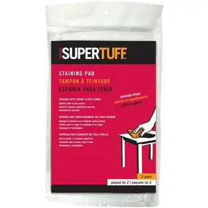 Trimaco #10102 SuperTuff Sponge, 2 Pack Staining Pad, White