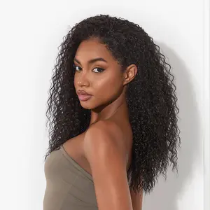 [Blend] Frodio Veralux™ Blend Curly Half Wig Human Hair Blend Voluminous Boho Curls Half Wig Wigs for Black Women