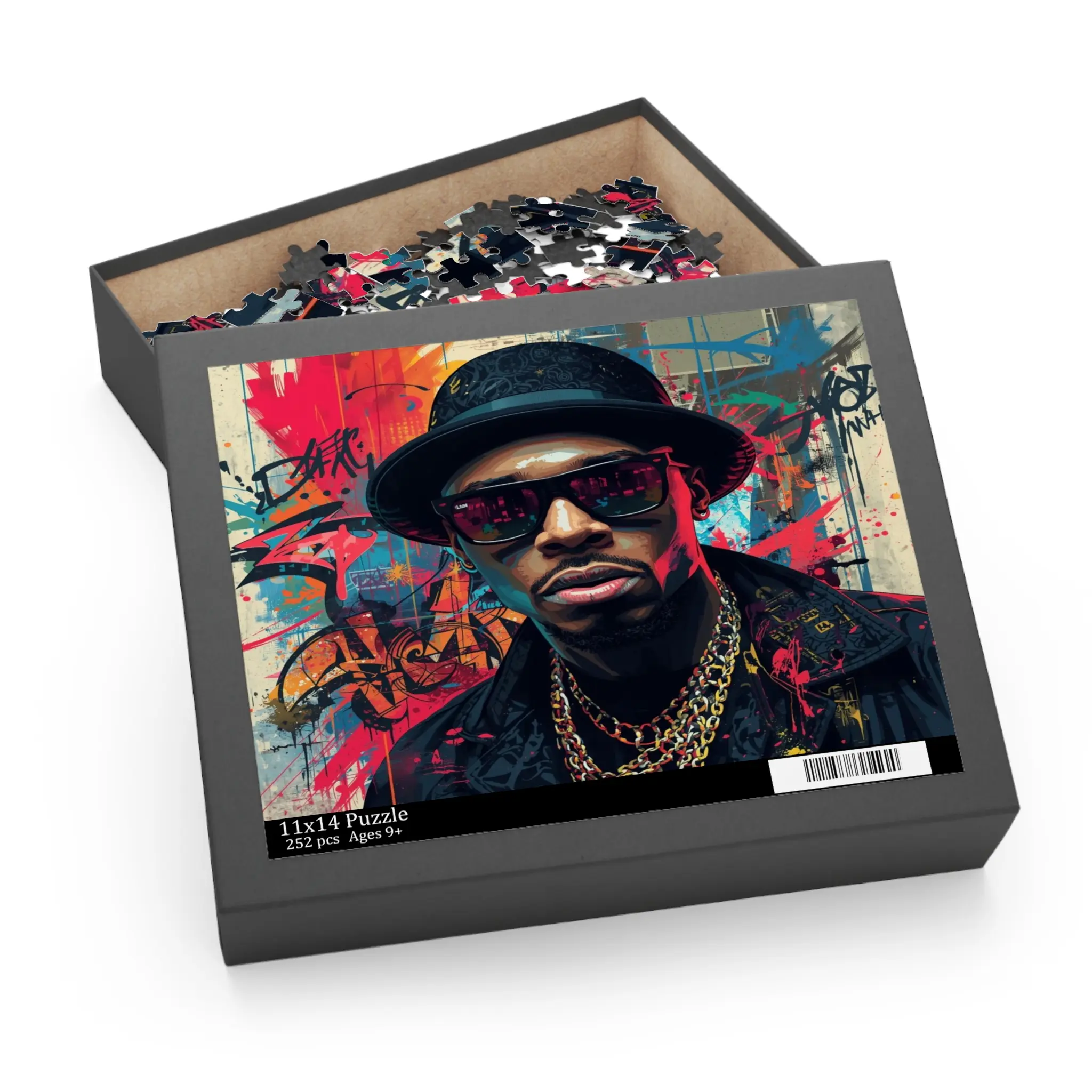 Hip Hop Music Abstract Art : Jigsaw puzzle (120, 252, 500-Piece