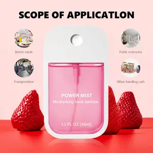 45ml Travel-Sized No-Rinse Hand Sanitizer Spray | Antibacterial Disinfectant Hand Spray | Portable Fresh Scent | Home & On-the-Go Germ Protection | Fast-Acting Antiseptic Hand Sanitizer