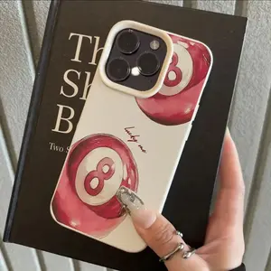 Number Eight Billiard Ball Pattern Phone Case For iPhone 17 16 15 14 Plus 13 12 11 Pro Max 17 Air TPU Soft Phone Cover