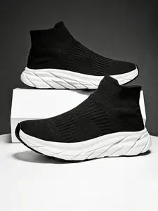 Men's All-Season Lightweight Casual Sports Shoes, Breathable Knit Upper, Outdoor Hiking Multifunctional, Low Top Round Toe, Comfortable