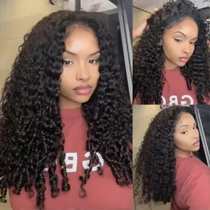 RhisoHair 3Packs 150g Pre-Separated Burmese Curly/Deep Wave/Jerry Curly Machine Made Feather Crochet Human Hair Extension - Miracle Knots Boho Braids, Multiple Curly & Wave Textures Protective Hairstyles For Black Women #TikTokShopSpringGlowUp