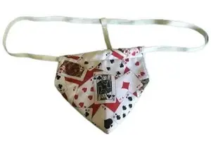 Mens POKER PLAYING CARDS Texas Hold Em Gambling String Thong Underwear