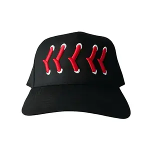 Baseball Hat with Red Stitching for Baseball Dads and Baseball Moms Classic Adjustable Cap for Sports Fans