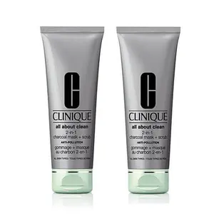 Clinique All About Clean 2-in-1 Charcoal Mask + Scrub Duo