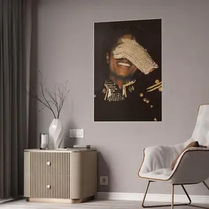 [Unframe] [Free ship] 80s King of Pop Poster Gloss Poster Retro Michael Jackson Pop Art