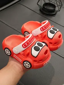 Car Hole Shoes, Baby Sandals Flip Flops, Toddler Jelly Shoes, Toddler Clogs, Boy Anti-Slip Soft Sole, Cute Floral Design, Eva Material, Less Than Ankle Height, Toddler Slippers, Soft Soled Shoes