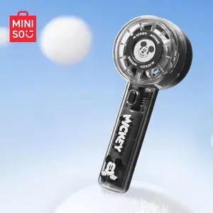 MINISO Disney Mickey Mouse Transparent Turbo Fan - Summer New Product, Cute Styling, Portable Cooling Fan, Classic Design, Strong Airflow, Compact & Portable