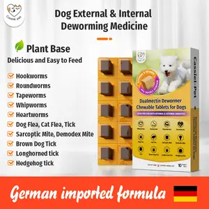 Cassicel-Pet Natural Dog Parasite Support Chews – Easy Feed Herbal Deworming Treats Chicken Flavor Parasite & Wellness Boost Treats Supports Digestive & Skin Health Immune Support