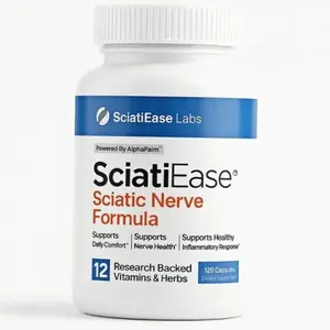 Sciatic Nerve Health Support Supplement - Nerve Support Formula with Alphapalm, Pea, Vitamin B Complex, Alpha Lipoic Acid 300Mg - 120 Capsules