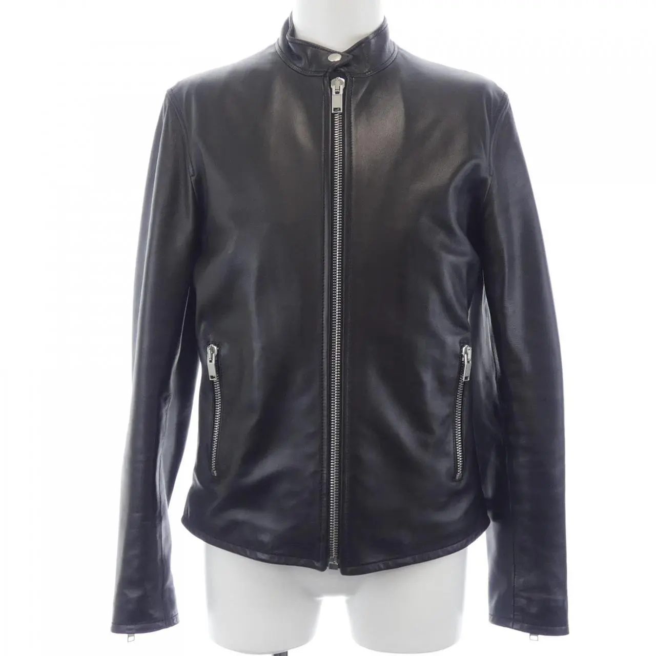 Pre-owned Yves Saint Laurent Lambskin Small Leather Goods Saint Laurent Riders Jacket