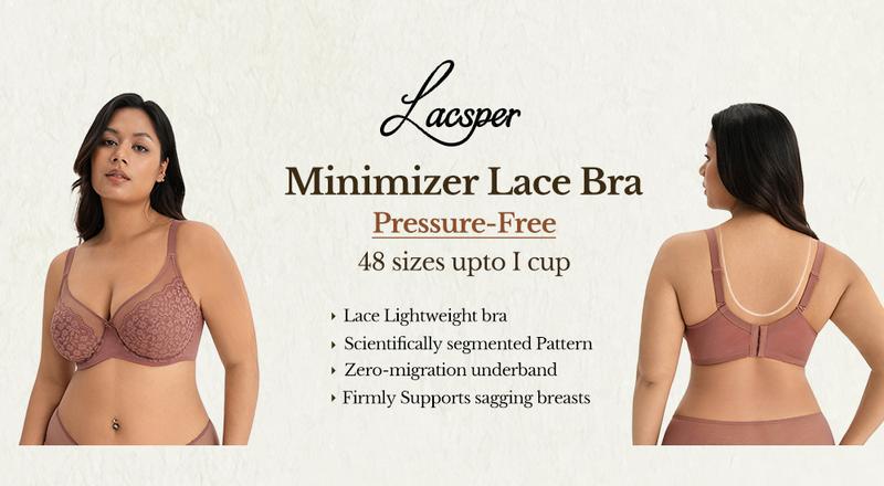 Lacsper Daisy minimizer Bra Floral Lace Unlined Comfort Non-Padded Full Coverage Plus Size Underwire with Supportive Under Band Comfortable Fit Lacsper Daisy minimizer Bra Floral Lace Unlined Comfort Non-Padded Full Coverage Plus Size Underwire with Supportive Under Band Comfortable Fit