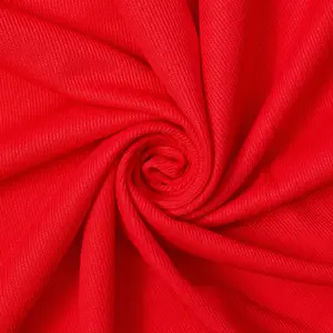 Yulee Red French Rib Knit Fabric by the Yard | Poly-Spandex 57/58″