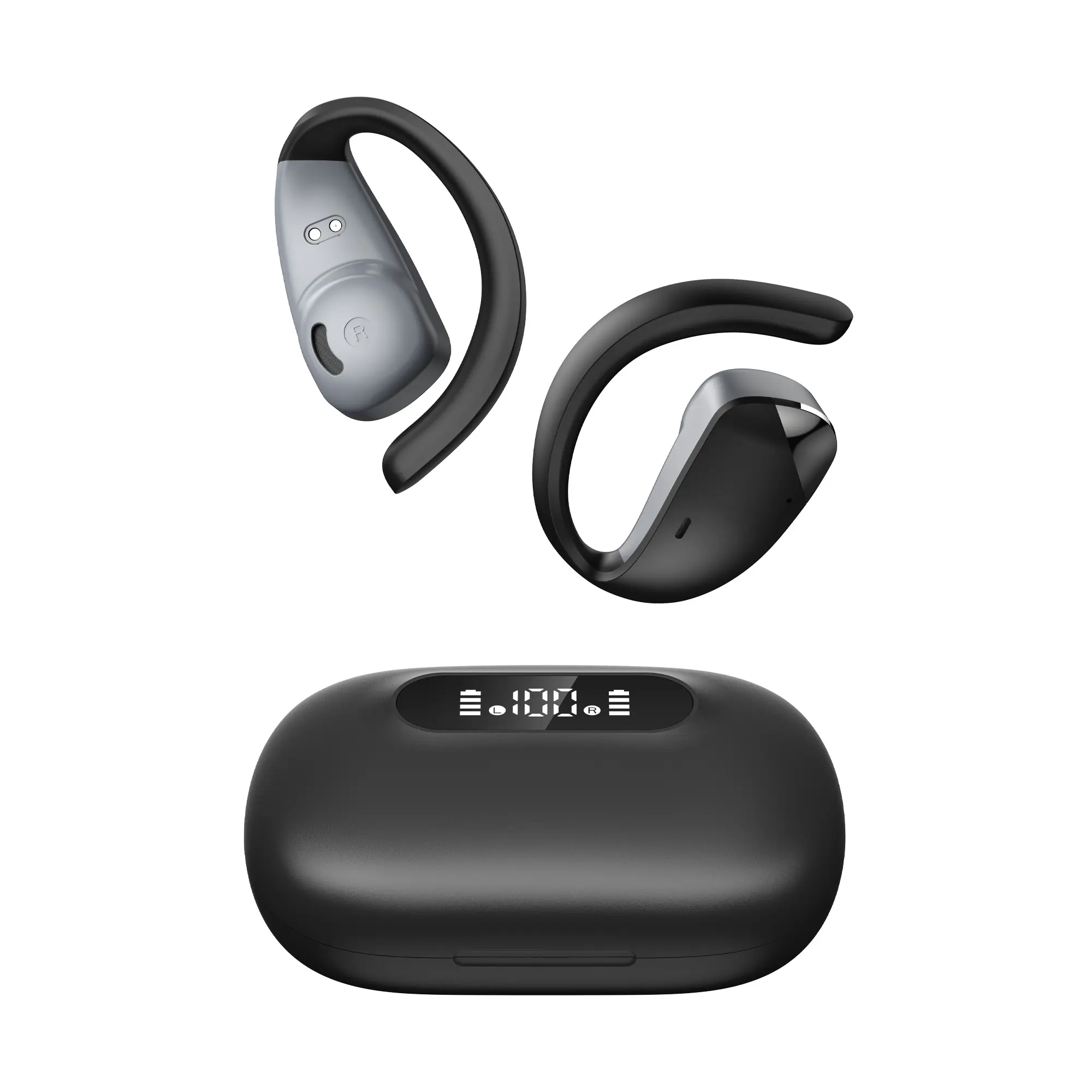 Q32 Open Ear Bluetooth Earbuds with Bluetooth 5.4, IPX5 Waterproof Wireless Sports Headphones for Running, Gym & Everyday Use