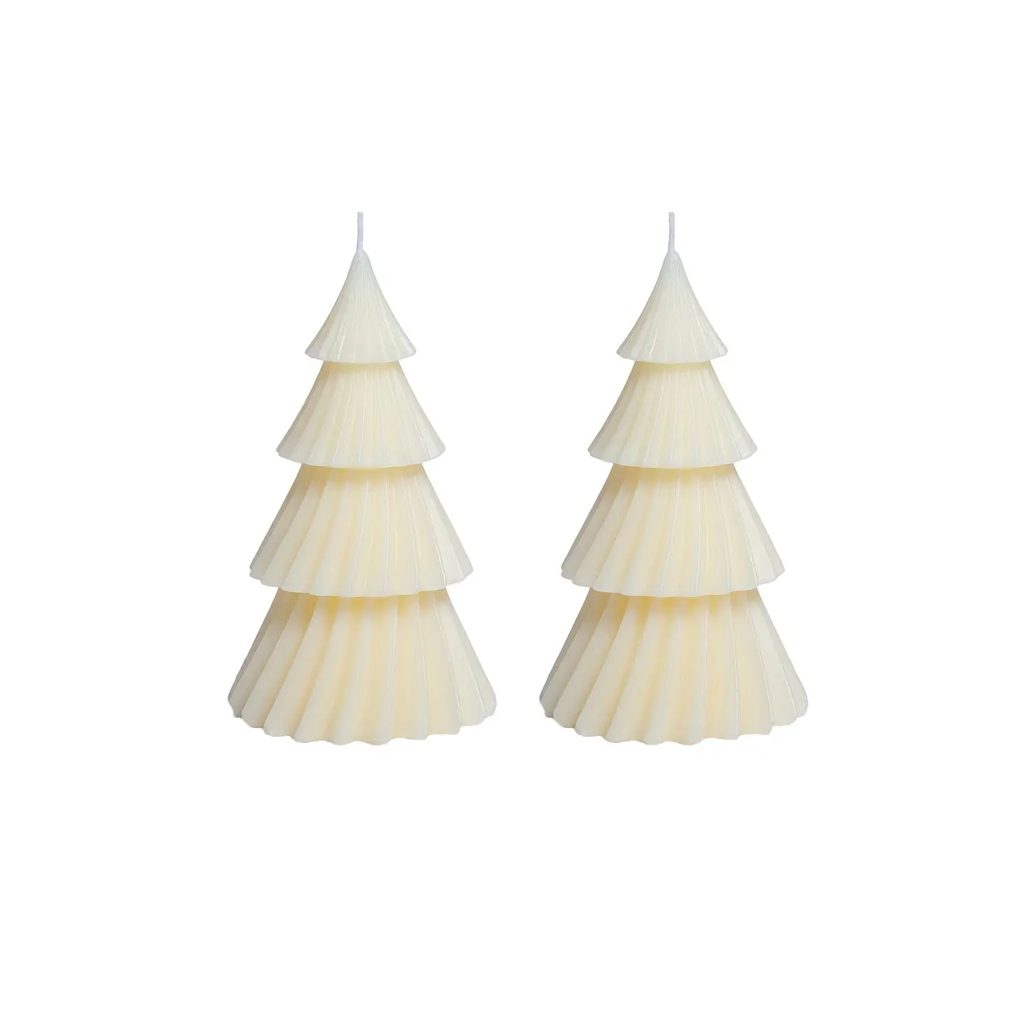 The Favorites Twinkle Tree Candle Set Of 2 in Ivory