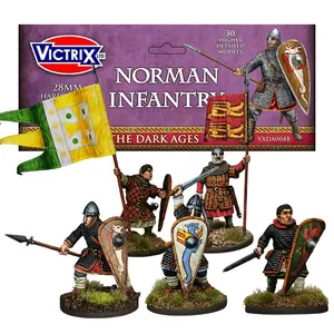 Wargames Delivered Victrix Norman Infantry Pack 28mm Historical Miniatures with Bonus STL