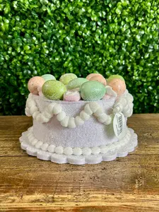 8 Inch Vintage Easter Egg Cake