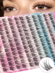 13 Rows Of Fishtail False Eyelashes, Naturally Fluffy, Magnify Your Eyes, Suitable for Beginners, Suitable for All Eye Shapes, Reusable