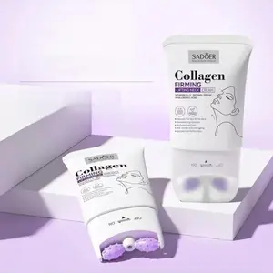 Collagen Neck Cream with Roller, Vitamin Neck Lifting Firming Cream, Neck Care Product for Women, Neck Skin Lotion for Daily Use