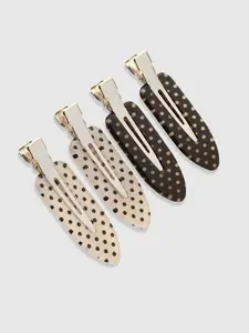 Cute 4-Piece Fashion Dotted Hair Clips for Women, Casual Versatile Side Bang Clip, Suitable for Daily Life and Outdoor Activities Hair Clip Set