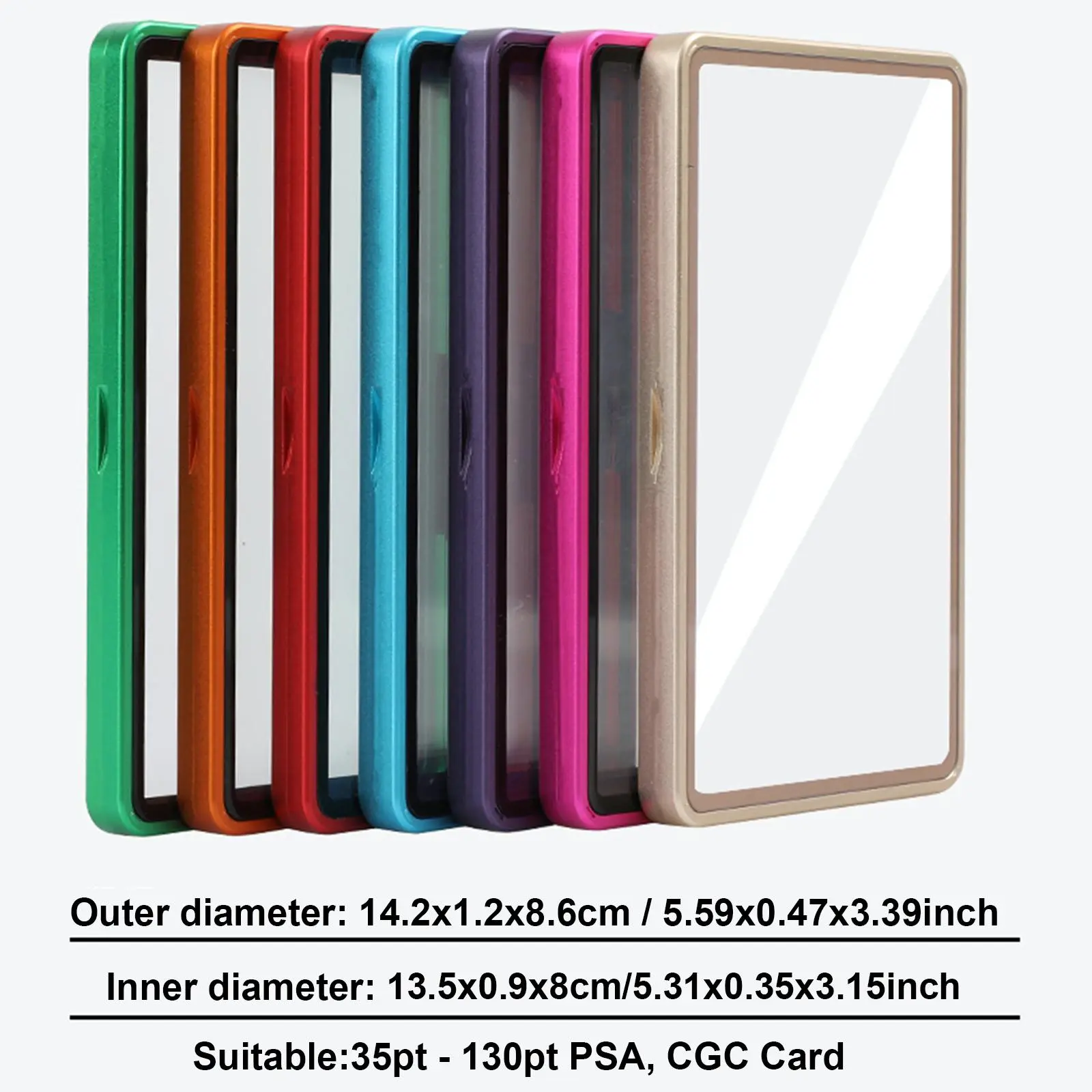 trading graded card protection GradedGuard PSA Slab Protector Case, Standard PSA Size, Impact Resistant TPU Holder, Drop & Scratch Proof Frame for Sports TCG Collectible Cards. (Red) : Toys & Games as well as some oversized cards BGS PSA Card Storage Case