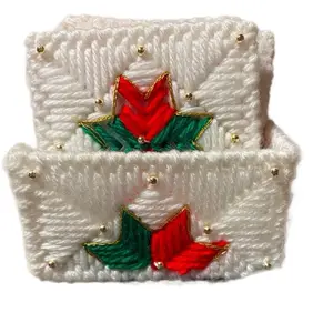 Handmade Christmas Drink Coaster Set - 15 Piece - Tableware