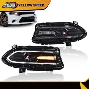 Projector Headlights w/ LED DRL Fit For 2015-2022 Dodge Charger Halogen Models