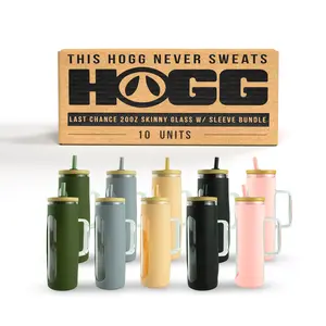 Last Chance 20oz Skinny Glass W/ Sleeve Bundle (10 Units)