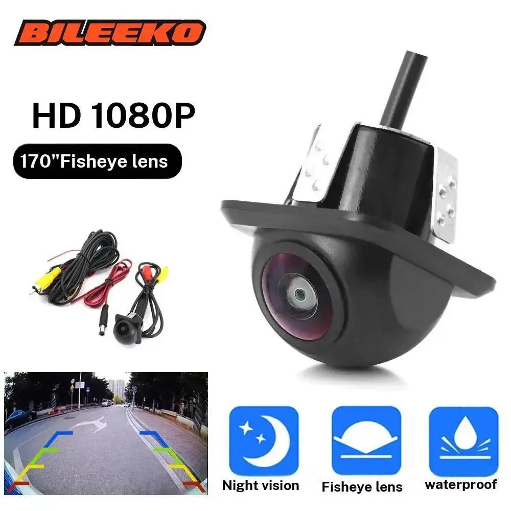 8led Backup Camera, Hidden High-Definition Night Vision Wide Angle, No Drilling Universal Rear View, Rearview Camera, Reverse Camera, Car Camera for Easy Installation