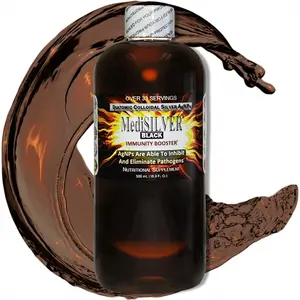 MediSILVER BLACK Immunity Booster Diatomic True Colloidal Silver AgNP Nutrient